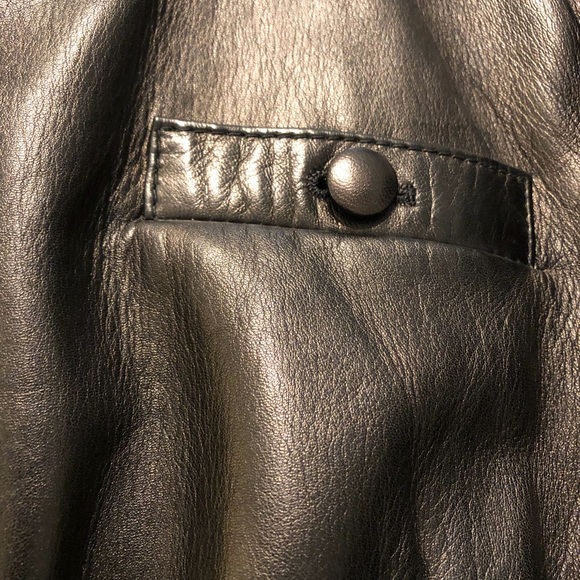 Bally Leather 3/4 Length Black Leather Coat - Picture 6 of 8